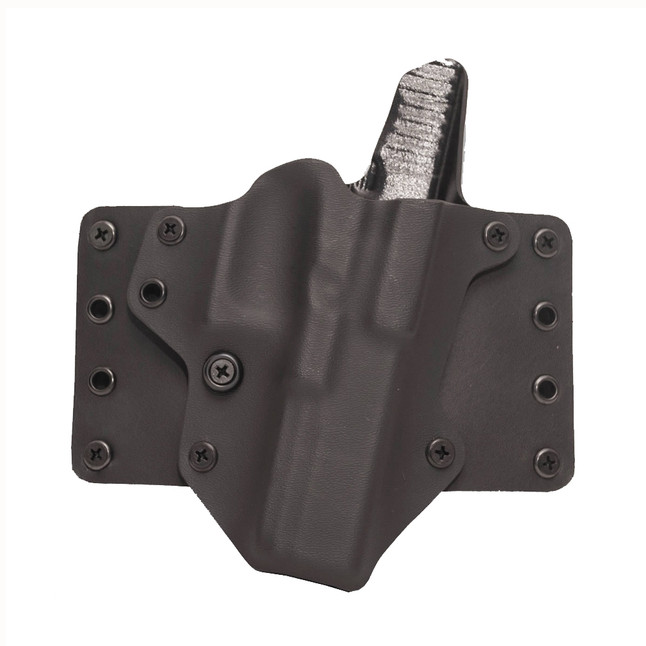 BlackPoint Tactical Leather WING Belt Holster Right Hand 15 Degree Cant Fits Government 1911 with 5" Barrel 1.75" Belts Kydex/Leather Black/Black [FC-191107000854]
