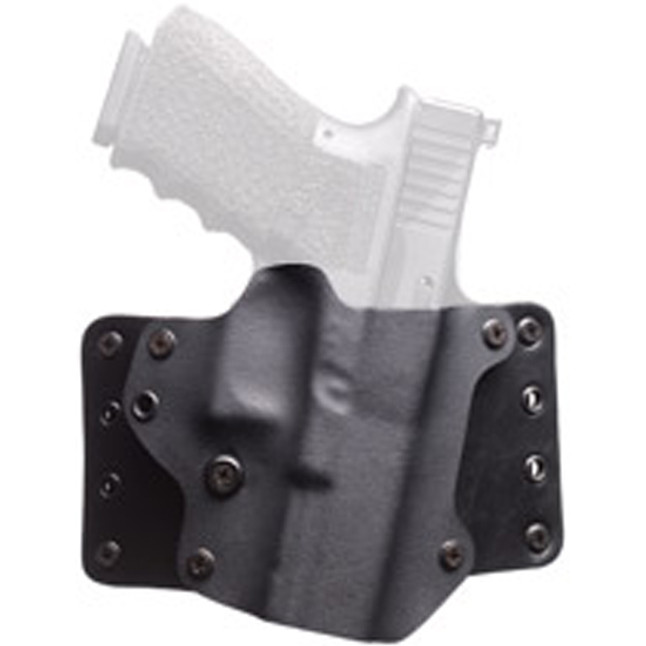 BlackPoint Leather WING OWB Holster 1911 4" Right Hand Leather/Kydex Black 100086 [FC-191107000861]