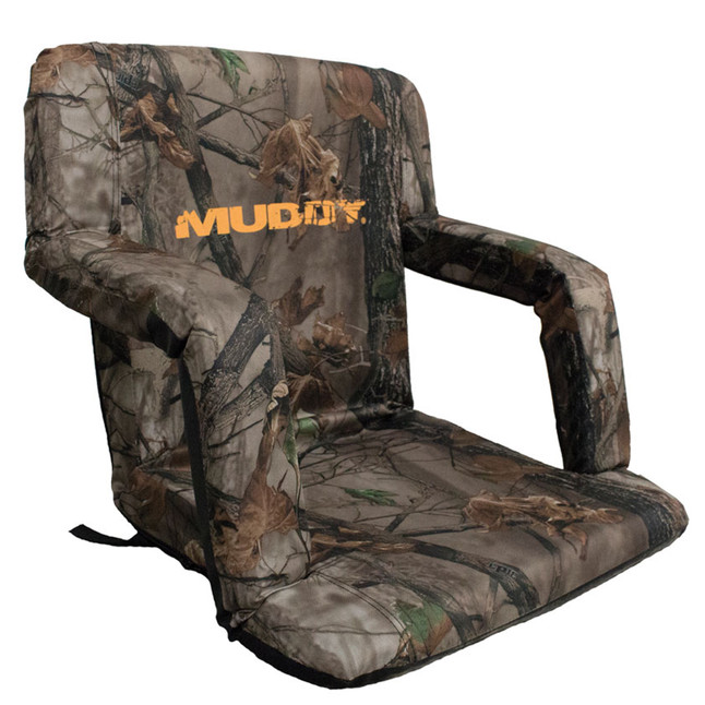 Muddy Outdoors Deluxe Stadium Chair Bucket Chair 18x14 inch Camo [FC-097973001486]