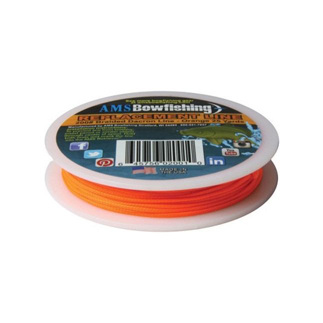 AMS Bowfishing Replacment Line Orange 200# 25 Yards [FC-645756020010]