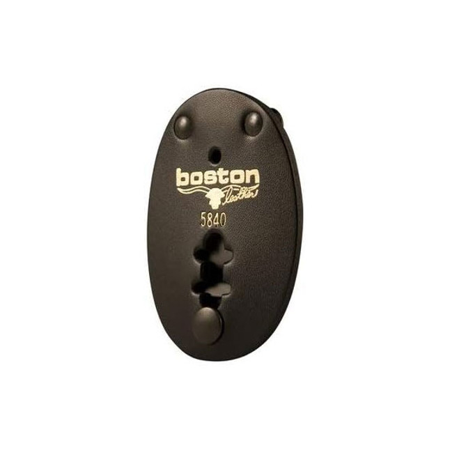 Boston Leather Oval Badge Holder with Clip [FC-192375128950]