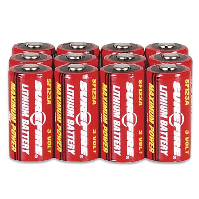 SureFire CR123A Batteries 12 Pack SF12BB [FC-084871820134]