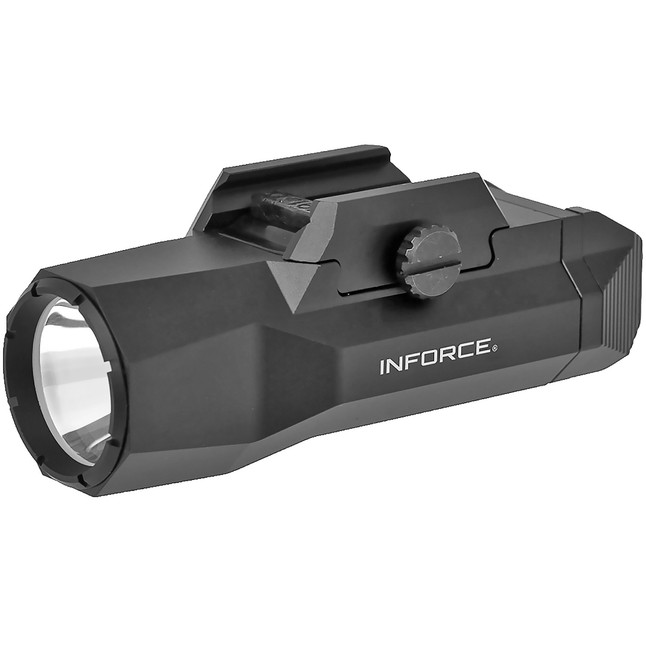 Inforce Wild 2 Weapon Mounted Light 1000 Lumens 25,000 Candela Aluminum 123A Batteries Paddle Activated Anodized Black Finish [FC-671192601872]