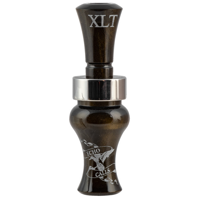 Echo Calls Meat Hanger Double Reed Duck Call Acrylic Black Gold Pearl [FC-643680789058]