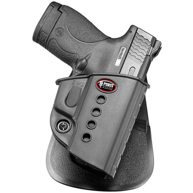 Fobus Evolution Holster S&W M&P Shield/Taurus 708,709/Walther PPS Right Hand Roto-Paddle Attachment Polymer Black [FC-676315017776]