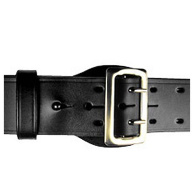 Boston Leather Sam Browne Buckle 2.25" Belt Brass Black 6590-1-B [FC-192375105869]