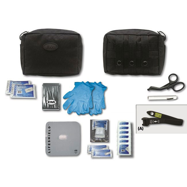 EMI Active Shooter/Bleed Aid Kit, Molle Pouch With Black STAT Tourniquet [FC-20-EMI-9130]