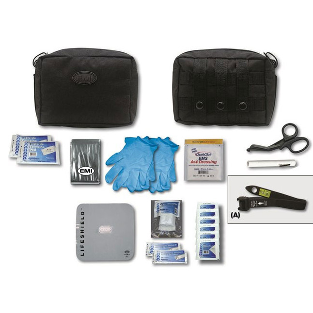 EMI Active Shooter/Bleed Aid Kit, Molle Pouch With Black STAT Tourniquet and Quick Clot [FC-20-EMI-9134]