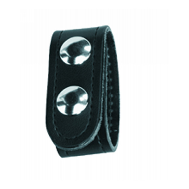 Gould & Goodrich K76 Double Snap Belt Keeper Fits 2.25" Belts Weatherproof Polymer Laminate Plain Leather Finish Black [FC-768574143867]