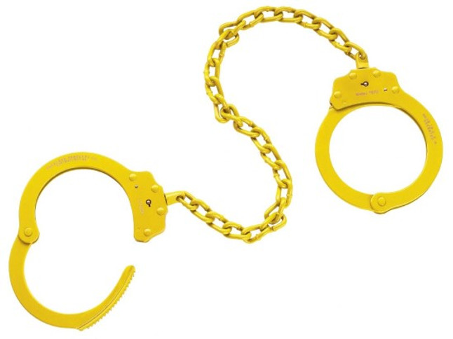 Peerless Handcuff Company 15" Leg Irons Yellow 4743Y [FC-817086010669]