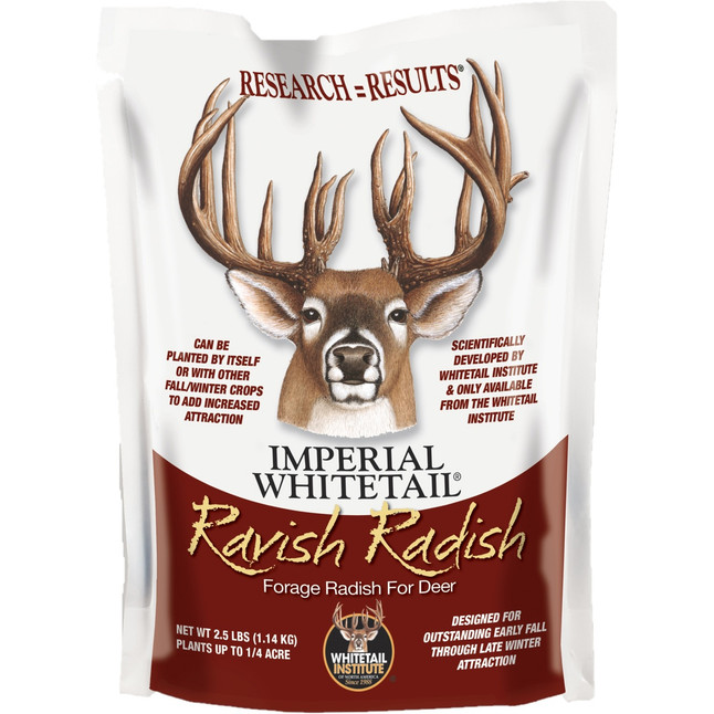 Whitetail Institute Ravish Radish Seeds  for Deer Food Plots 2.5lbs 1/4 Acre Treatment [FC-789976960012]