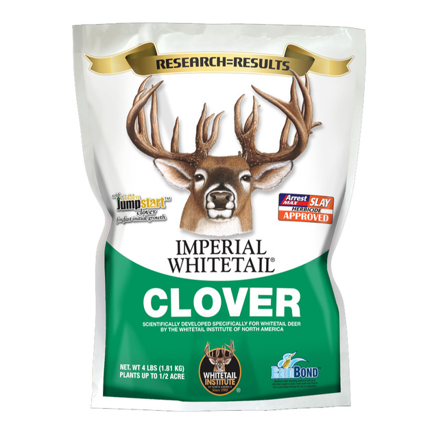 Whitetail Institute Imperial Whitetail Clover for Deer Food Plots 4lbs 1/2 Acre Treatment [FC-789976100050]