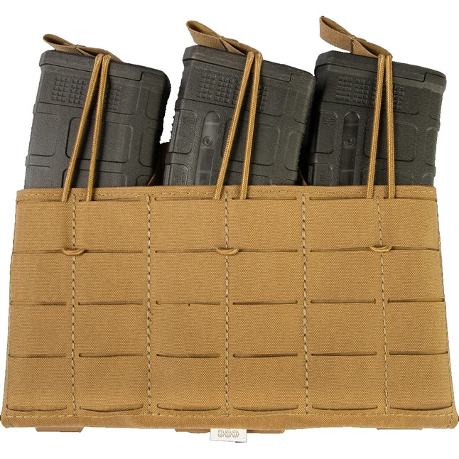 Grey Ghost Gear Compact Triple Magazine Panel 5.56 NATO Laminate MOLLE/Pals Compatible Coyote Brown [FC-810001172282]