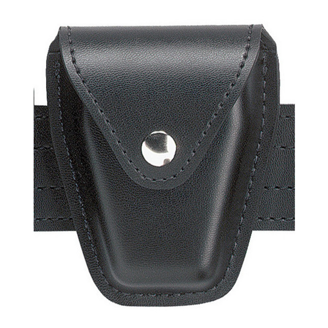 Safariland Model 190 Handcuff Case Chain Brass Snap Basket Weave Black [FC-781602371216]