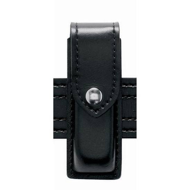 Safariland Model 76 Single Handgun Magazine Pouch Colt 1911 2.25" Duty Belt Hidden Snap Vertical Carry Plain Black 76-53-2HS [FC-781602055024]