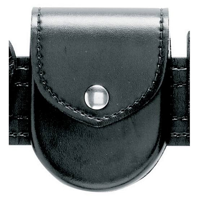 Safariland Model 90H Handcuff Pouch Top Flap Formed Hinged Cuff Only Chrome Snap Hi-Gloss Black 90H-9 [FC-781602059619]