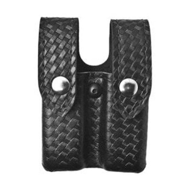 Safariland Model 72 Magazine/Cuff Pouch Top Flap 2.25" Belt Loop Glock/H&K/S&W/Springfield Ambidextrous Basket Black 72-83-4 [FC-781602388900]