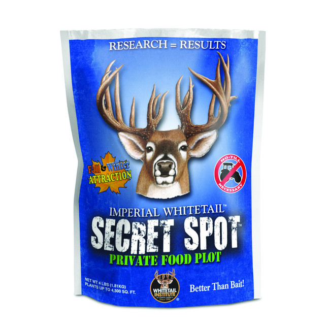 Whitetail Institute Secret Spot Seed Blend for Deer Food Plots 4lbs 4500sq Feet Treatment [FC-789976500041]