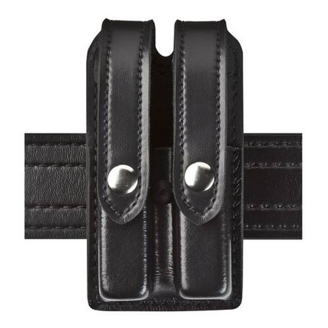 Safariland Model 78 Slimline Double Handgun Magazine Pouch Group 7 2.25" Duty Belt Black Snap Vertical Carry STX Tactical Black 78-83-13PBL [FC-781602480543]