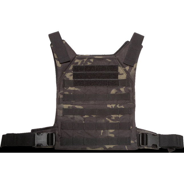Grey Ghost Gear Minimalist Plate Carrier 10"x12" Plate Compatible MOLLE/PALS Webbing MultiCam Black [FC-810001172633]