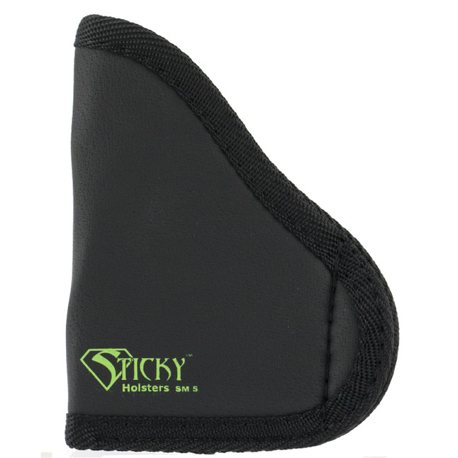 Sticky Holster SM-5 Small Modified For Light/Laser IWB Holster Ambidextrous Small Semi Auto Pistols Sticky Skin Material Matte Black Finish [FC-859640007005]