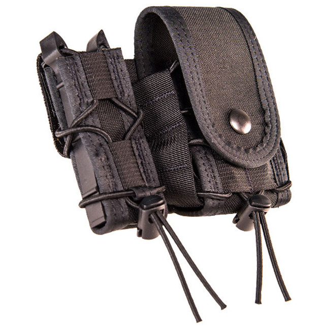 High Speed Gear LEO TACO Pistol/Handcuff Pouch w/Cover MOLLE Mount Black [FC-849954018071]