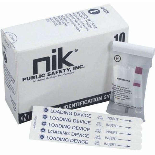 NIK Test J Narcotics Identification PHP Box of 10 [FC-844272000623]