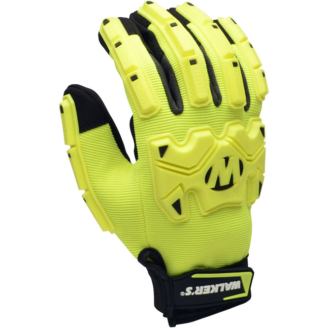 Walker's Impact Protection Gloves Yellow/Black Small [FC-GWP-SF-HVFFIL2]