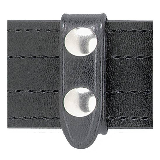 Safariland Model 65 Belt Keeper 4-Pack Two Chrome Snaps Basket Weave Black 65-4-4 [FC-781602052337]