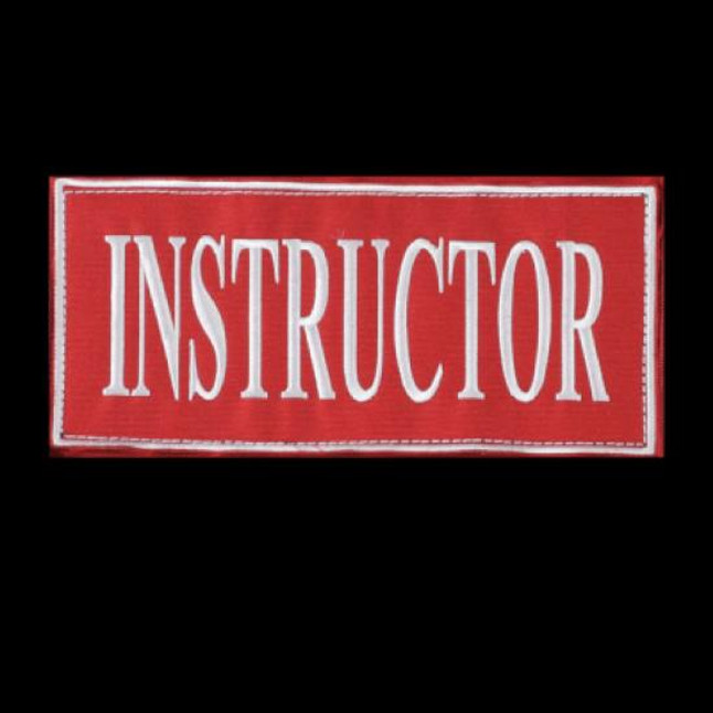 Voodoo Instructor Patch Red 9"x4.13: [FC-783377099203]