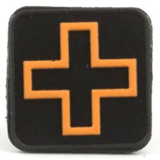 Eleven 10 Cross Patch 1" x 1" PVC Black/Orange [FC-840222607836]