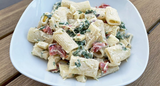 Spinach Smoked Mozzarella Pasta Salad Recipe