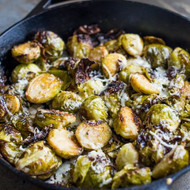 Roasted Brussels Sprouts with Balsamic and Parmigiano Reggiano
