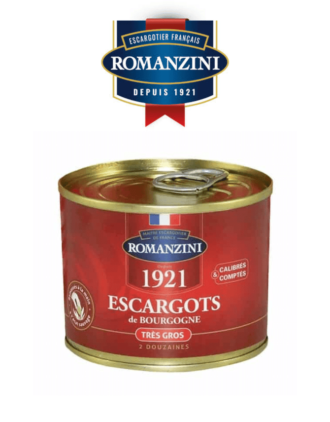 Romanzini Burgundy Snails (Escargots) – 2 Dozen 200g