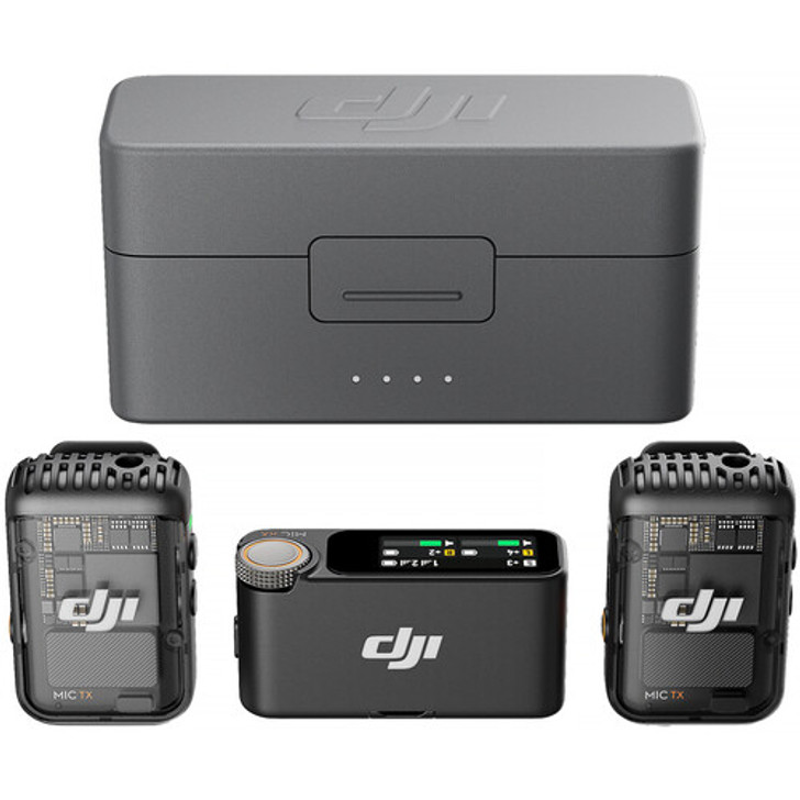 DJI Mic 2 2-Person Compact Digital Wireless Microphone System/Recorder for Camera & Smartphone (2.4 GHz)