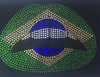 Brazil Flag Lips