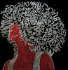 Red and Clear Afro Girl
