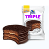 Punta Ballena Alfajor Triple Negro Alfajor Triple de Chocolate Relleno de Dulce de Leche de Uruguay, 60 g / 2.12 oz (pack of 12)