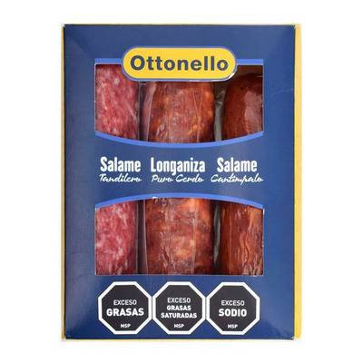Ottonello Salami Tandilero, Puro Cerdo & Cantimpalo Salami Mix Sealed