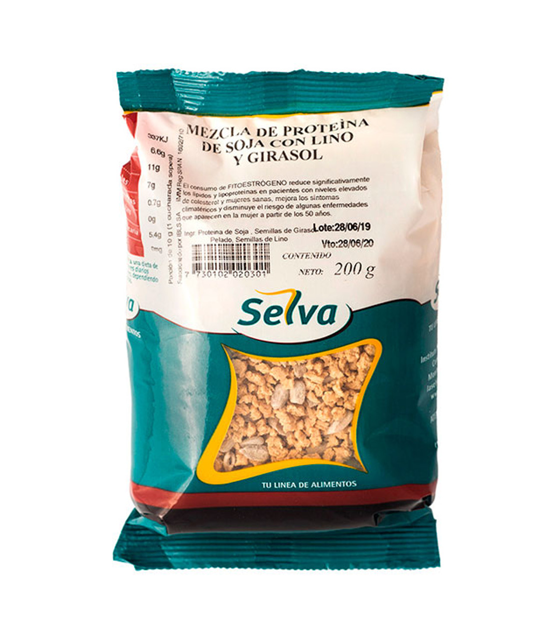 La Selva Fitoestrógenos Soy Protein Blend with Flax & Sunflower Mezcla de  Proteína de Soja con