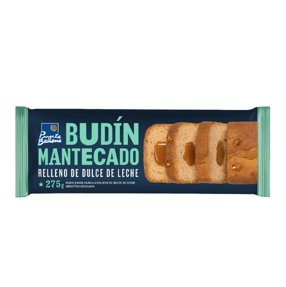 Punta Ballena Budín Mantecado Sabor Vainilla Relleno de Dulce de Leche, 275 g / 9.70 oz Punta Ballena Budín Mantecado Sabor Vainilla Relleno de Dulce de Leche, 275 g / 9.70 oz