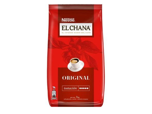 Nestlé El Chana Café Glaseado y Molido Intenso Sabor, 1 kg / 2.2 lb bag