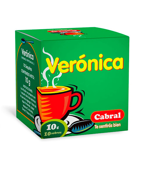 Cabral Té Verónica Combate el Colesterol (box of 10 bags)
