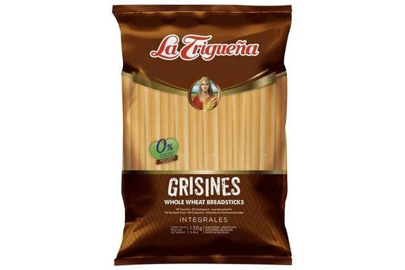 La Trigueña Grisins Based on Whole Wheat Flour Grisines Integrales, 150 g / 5.3 oz (pack de 3)