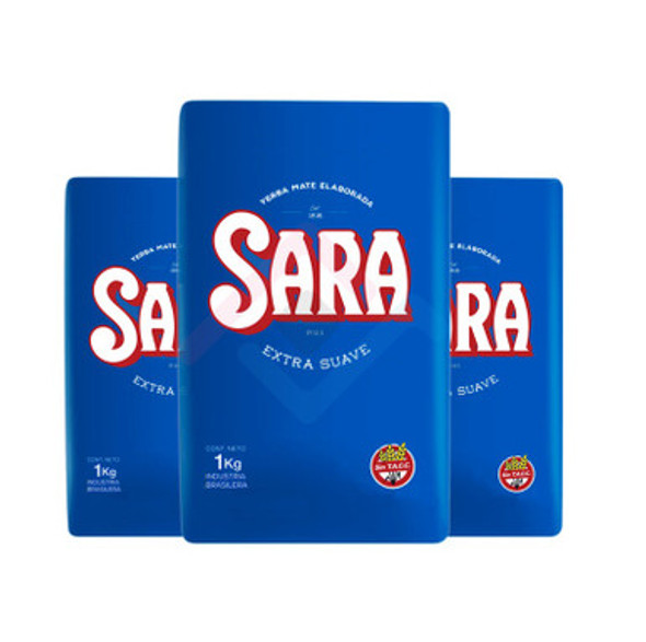 Sara Yerba Mate Azul from Uruguay, 1 kg / 2.2 lb (pack of 3)