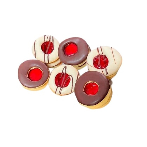 Angelina Espejitos Cookies Dipped in White & Dark Chocolate (12 count)