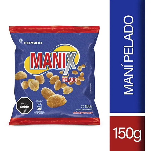 Pepsico Snack Manix Maní Pelado, 150 g / 5.29 oz