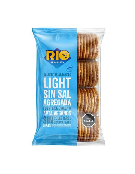 Rio de la Plata Crackers Light Salt-Free Cookies Apto Veganos, 340 g / 11.99 oz