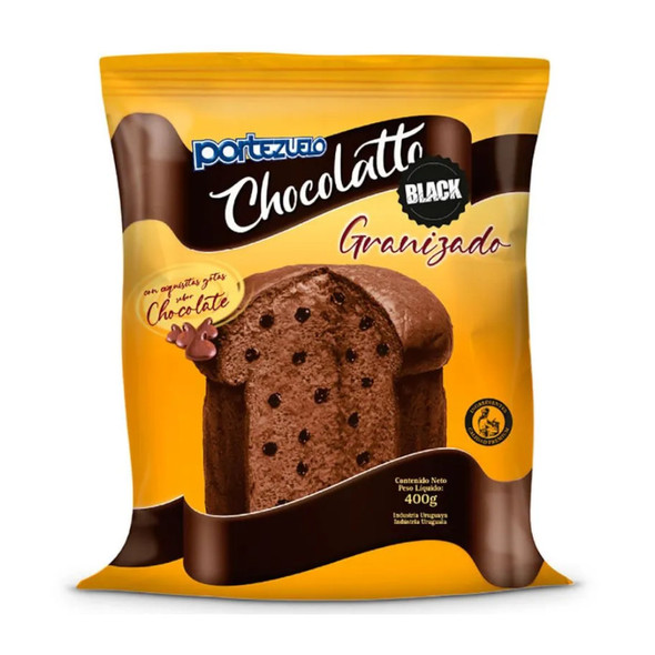 Portezuelo Pan Dulce Chocolate Flavor Panettone - Chocolate Chip Granizado, 400 g / 14.1 oz