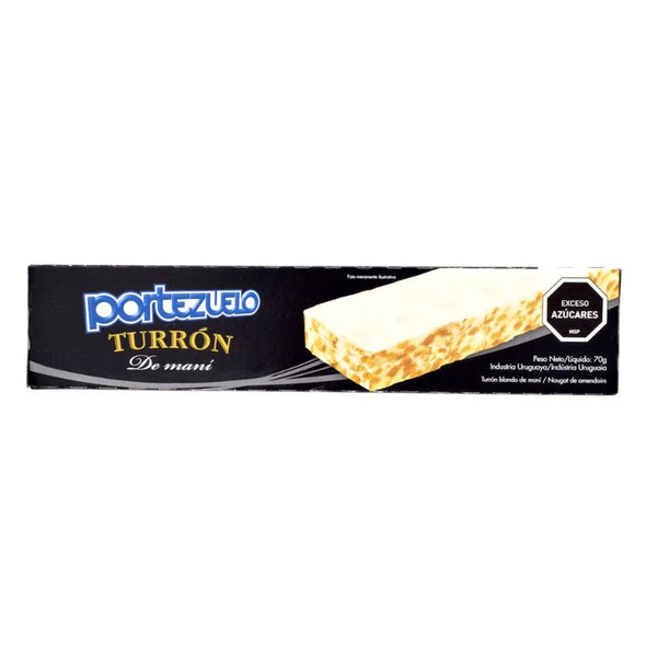 Portezuelo Turrón Blando de Maní, 70 g / 2.46 oz (pack of 3)